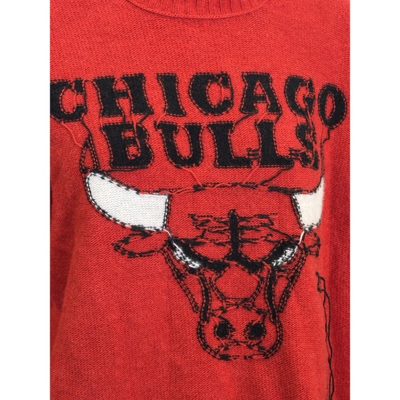 Zadig & Voltaire Chicago Bulls Sweater Women Small NBA Basketball Distressed - Picture 3 of 16